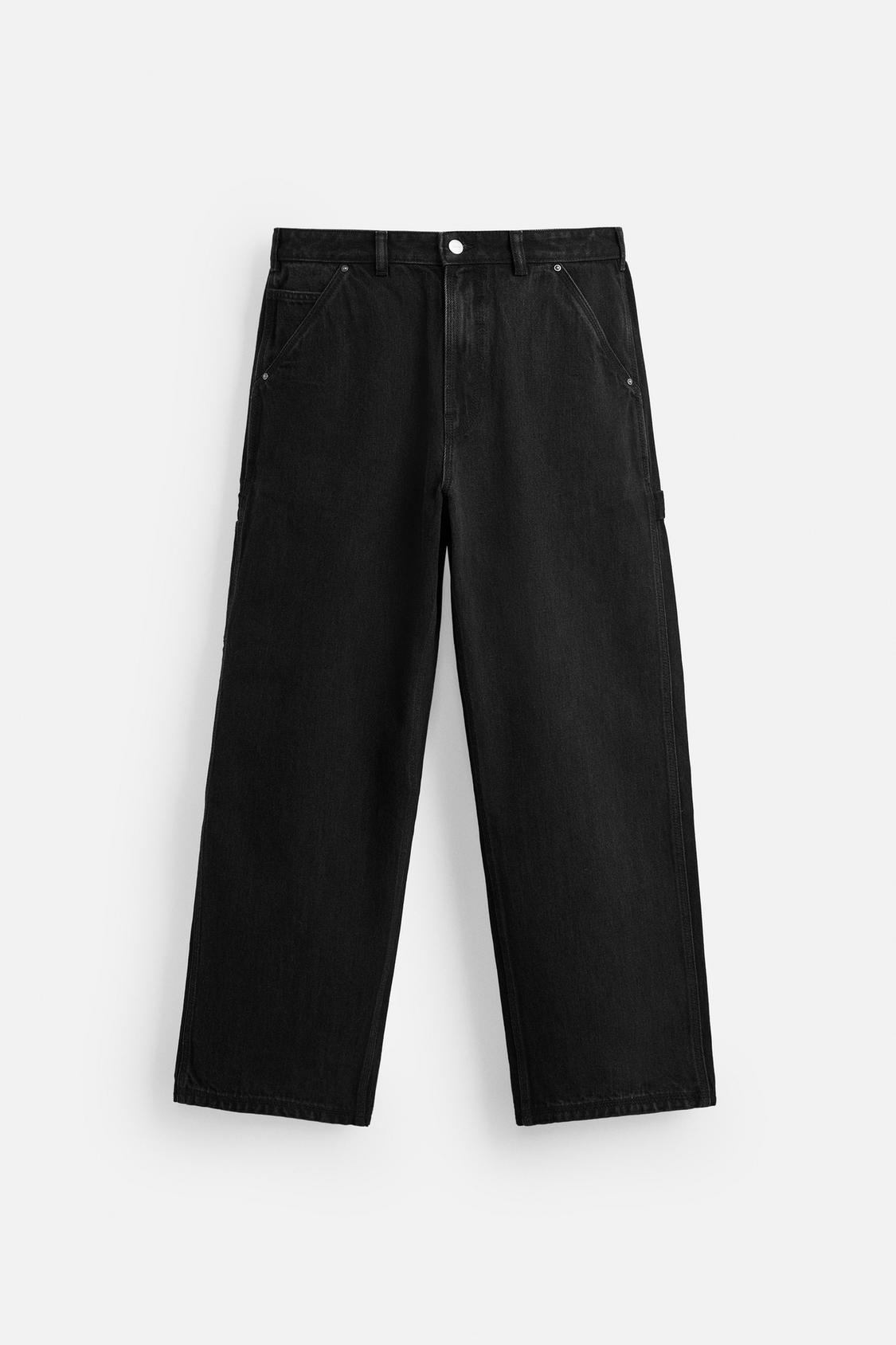 Wide Leg Denim Pants for Men