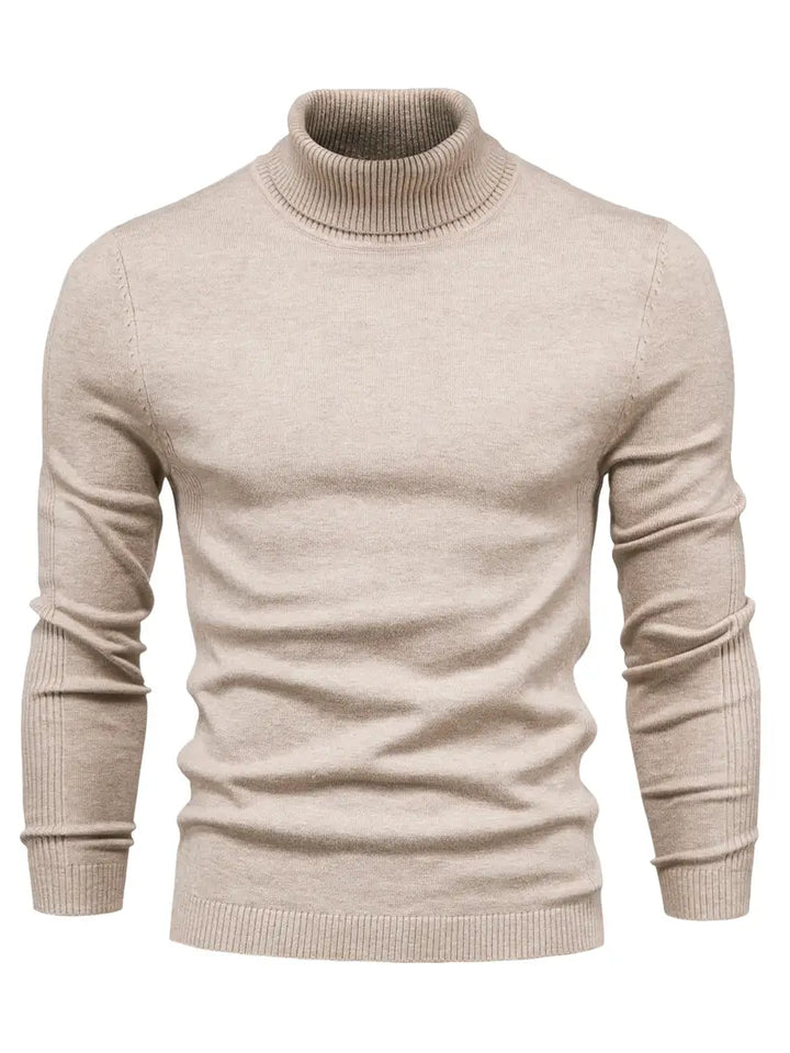 Men’s Turtleneck Sweater - Slim Fit - Soft Knit - Long Sleeve Smart Casual Wear