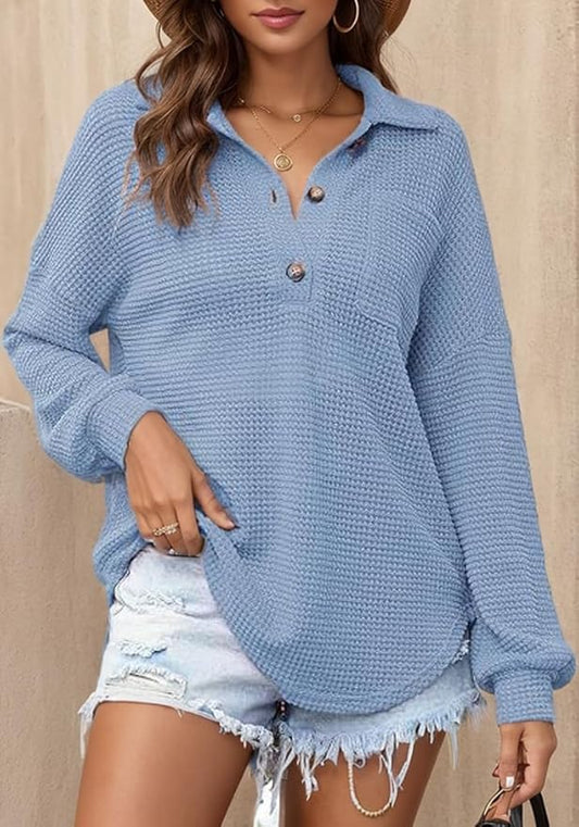Oversized Long Sleeve Shirt for Women