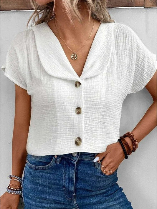Summer Top with Button Front for Women
